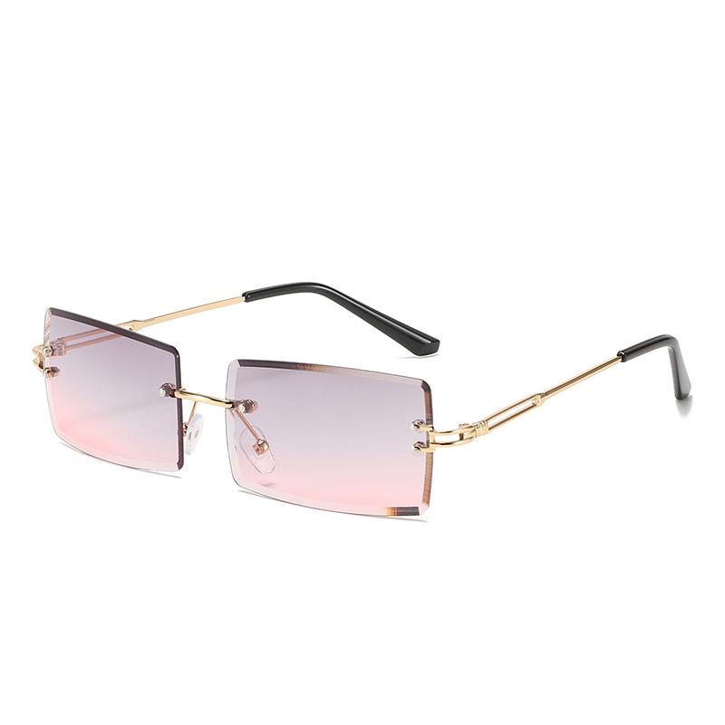 1/2 Pairs New Women's Sunglasses Frameless UV400 Unisex Freely Paired For Icy Summer Days