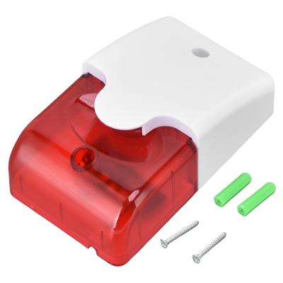 Mini stroboskopická siréna Drátový poplach Stroboskopický blikající signál Houkačka Flash Zvuková siréna pro domácí bezpečnostní poplach