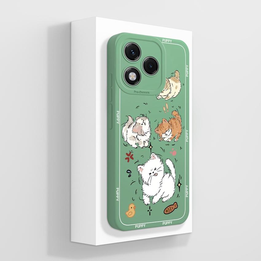 Silikonový kryt s motivem květiny pro Huawei 400 Lite X7c X8 X8c X9c Play 30 60 Plus, odolný proti pádu, s motivem květů a ochranou obrazovky proti pádu pro Huawei.