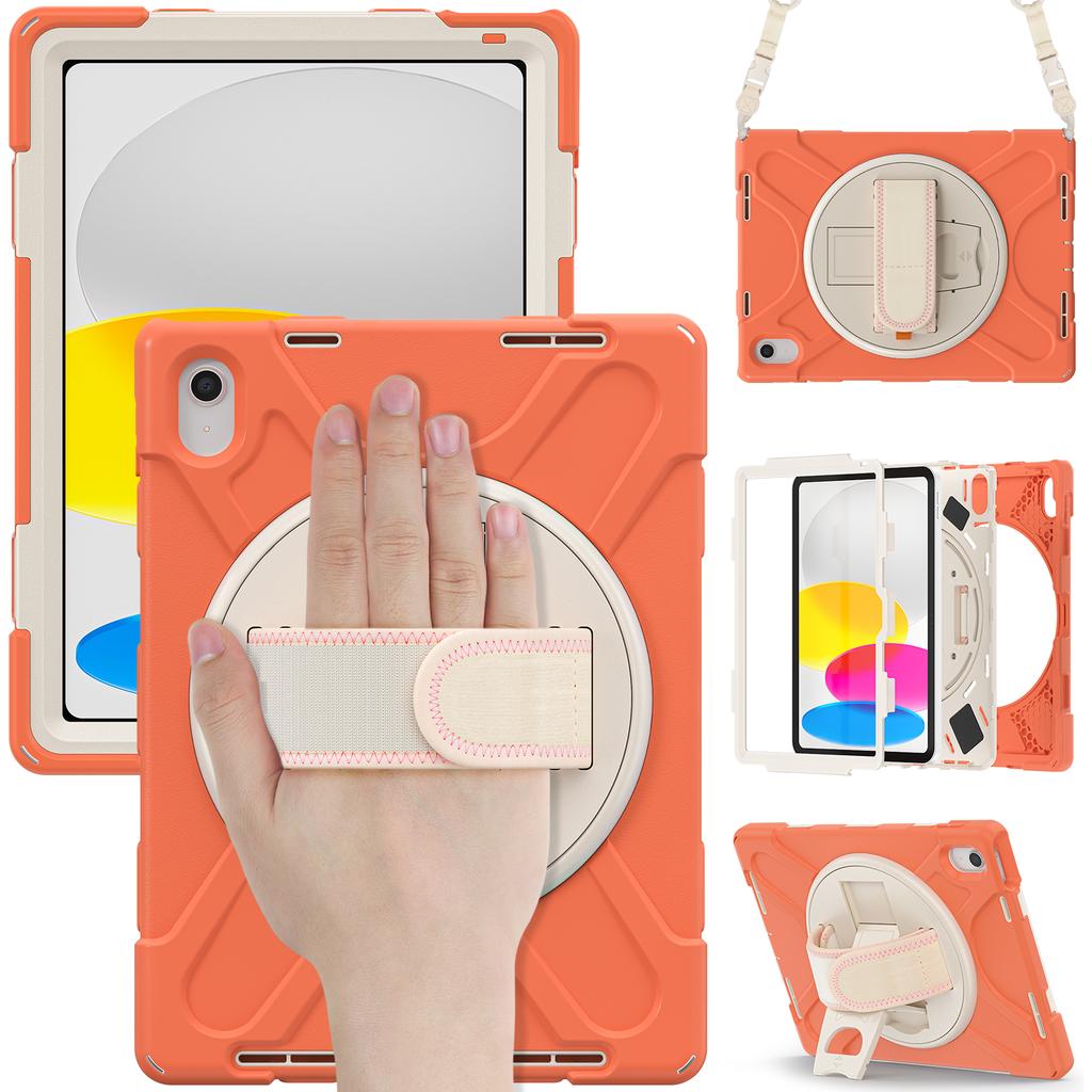 360 Rotating Stand Case Universal for IPad 2025 A16 11th 10.9 2022 10th Gen. A3354 A3355 A3356 A2757 A2777 A2696 Hybrid Cover
