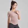OEING Women's Slim-Fit Quick-Dry Yoga Short Sleeve T-Shirt