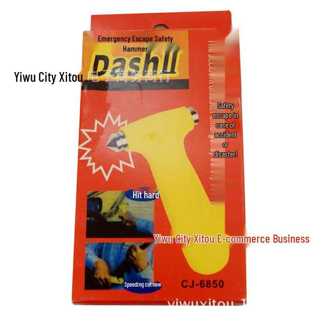 

Многофункциональный автомобильный молоток для спасения жизни: Огнеупорный, Два в одном с упаковкой в цветной коробке