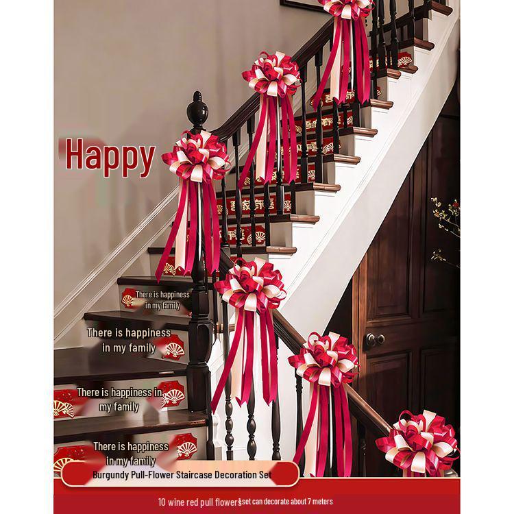 Wedding Handrail Decor: Stair & Balcony Floral Accents for Venue Styling