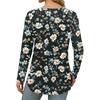 Women's Loose Round Neck Print Long Sleeve T-Shirt Top Pullover