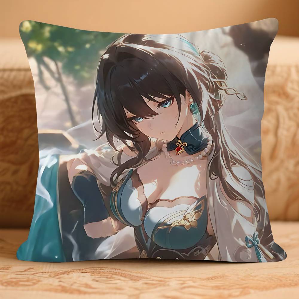 ANIME R-Ruan Mei Personalisiertes Bild Text Heimdekorative Kissen Haushaltsgeschenke 45x45cm