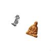 Statue Figurine Resin Abstract Figure Nordic Art Ornament Sacred Heart of Jesus Collectible