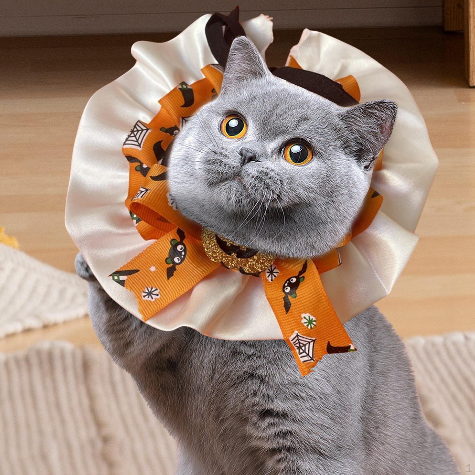 

Хэллоуин питомец тыква костюм кошка собака шарф нагрудник праздничный шейный платок для маленьких Orange S