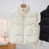 Fashion Sleeveless Women's Vest Short Outer Wear Autumn and Winter New Stand-up Collar Jacket Thickened Coats Zipper Cotton-padded Clothes