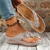 Ladies' Fashionable Flip Flops, Casual Open Toed Flat Shoes, Comfortable Soles, Suitable for All Seasons, Casual Shoes, Sandals, Women's Shoes