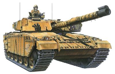 Tamiya Série de Miniaturas Militares 154 Exército Britânico Tanque Principal de Batalha Deserto Challenger Kit de Modelo de Plástico 35154 1/35 Nº