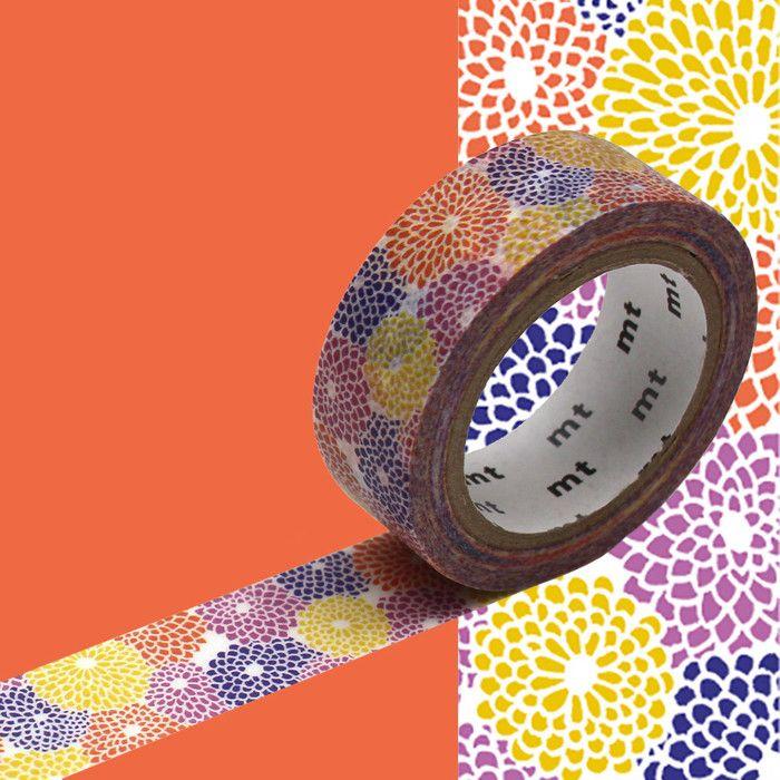 Masking Tape MT x SOUSOU Motif dahlia