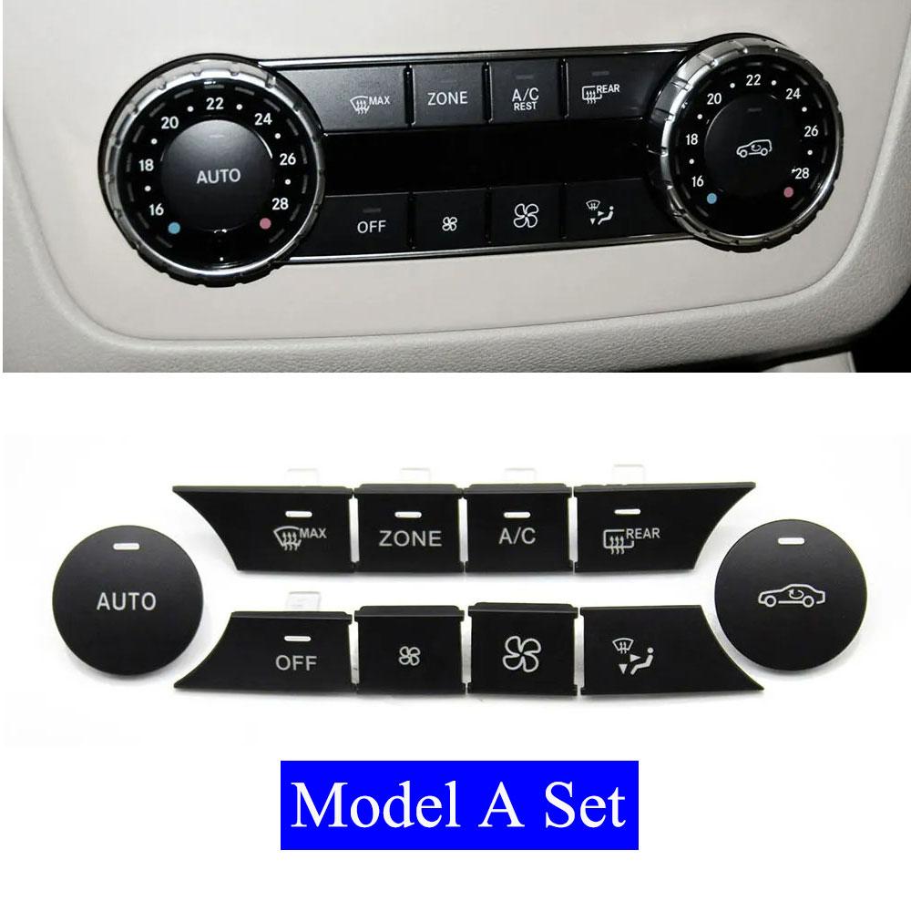 Central Console Air Conditioning Volume Key Heater AC Button Accessories For Mercedes Benz C GLK Class W204 X204 C180 C200 C300