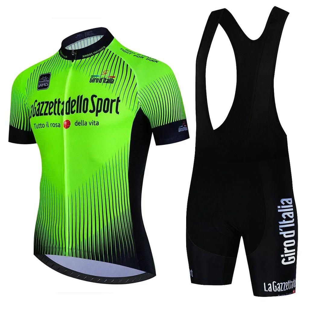 Prohlídka Itálie Cyklistické oblečení Cyklistický dres Set Letní Silniční kolo Krátký rukáv Cyklistické oblečení Pánské Mtb dres Set Sportovní oblečení