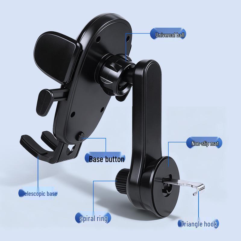 Universal 360° Rotating Car Air Vent Phone Holder - Shockproof & Stable for Navigation