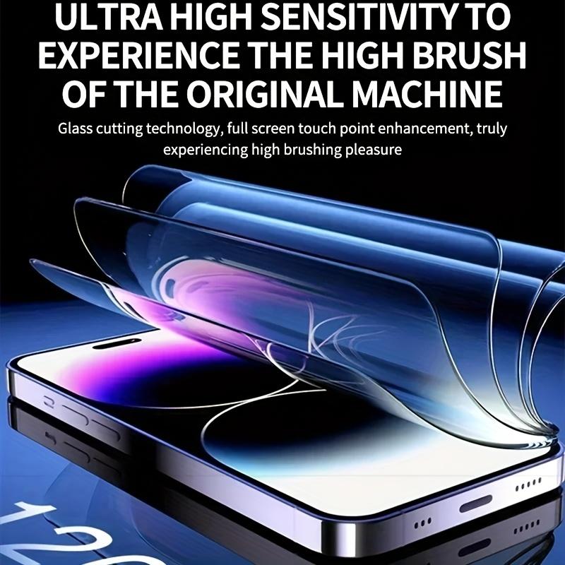 Blickschutz Panzerglas Displayschutzfolie für iPhone 16 Pro/15/14/13/12 HD, Anti-Peeping, Anti-Blaulicht