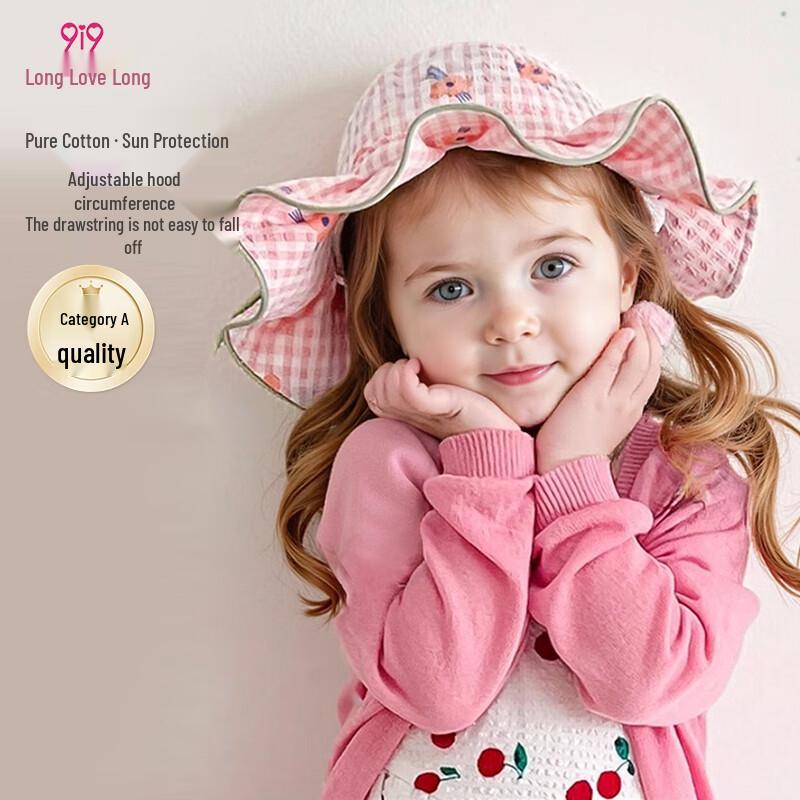9i9 Baby Girls  Floral Adjustable Cotton Sun Hat One Size (Adjustable 46-50cm)