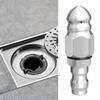Pressure Washer Sewer Jetter Nozzle with 1/4inch Quick Connector Stainless Steel Sewer Jetter Nozzle for Roof and Path Cleaning