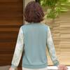 Hodo Damen Blumen-Langarm-Basisshirt für mittleres Alter