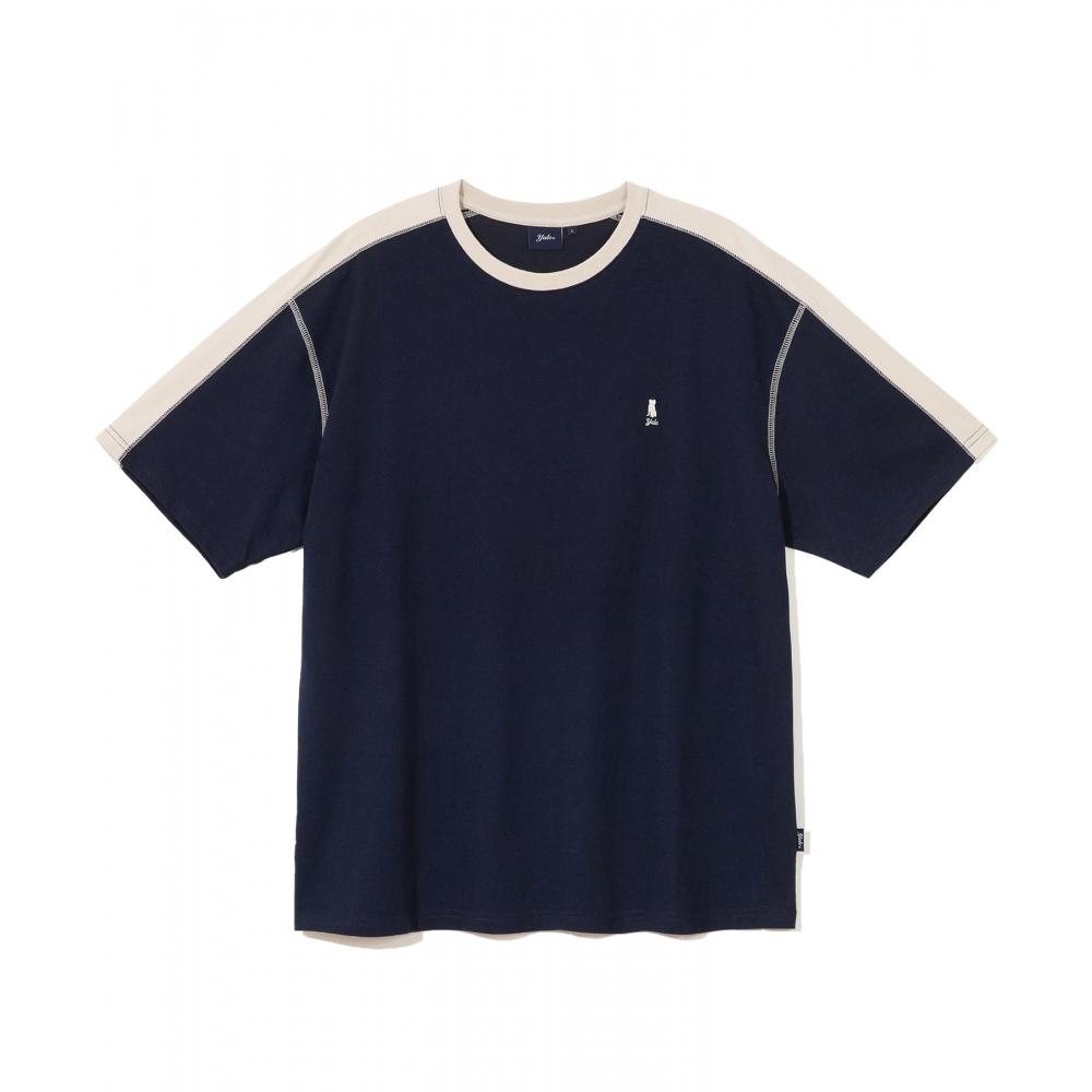 

ТЕМНО-СИНЯЯ ФУТБОЛКА YALE 52 DAY HERITAGE SHOULDER LINE