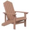 Vidaxl Adirondack Garden Chair, HDPE, Brown
