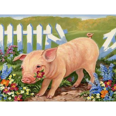5D diamante ricamo vendita maiale pittura diamante rotondo pieno animale strass punto croce