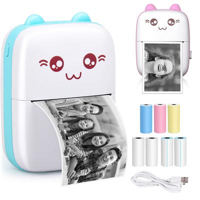 Tragbarer Mini Bluetooth Falscher Drucker Handy Po Titel Notiz Druck Tasche Student Fehler Etikettendrucker für Kindergeschenk