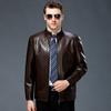 Genuine leather jacket for men in autumn and winter, thickened velvet, middle-aged and elderly dad's sheepskin jacket