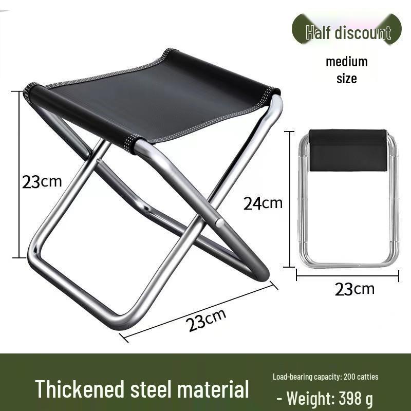 Compact Folding Camping and Fishing Stool: Portable Outdoor Seat for Travel, Queueing, and Leisure Activities