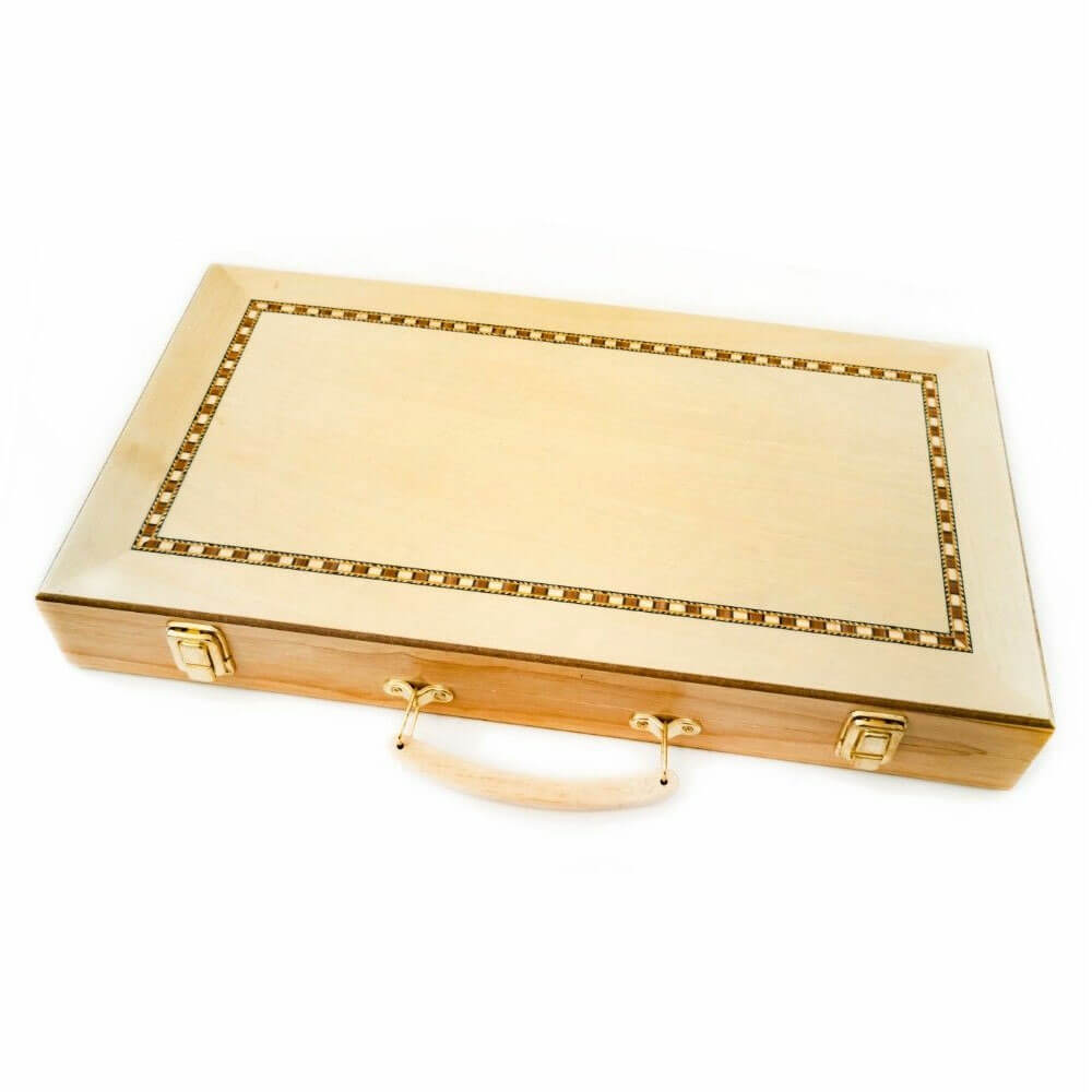Skládací dřevěné pouzdro na backgammon LPG 45 cm