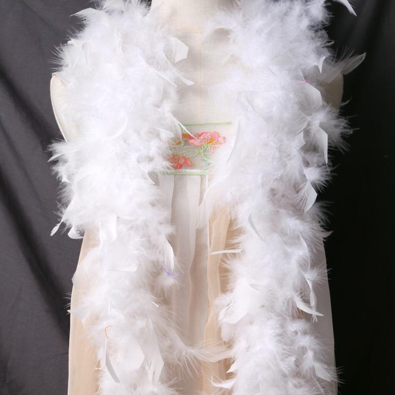 

Перьевые полоски Утолщенные огненные полоски Свадебные праздничные поделки Шарф Сценическое представление Украшения своими руками Материалы белый