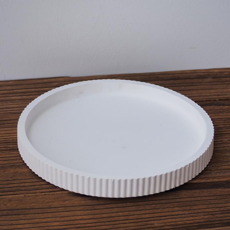 DIY Resin Silicone Mold Striped Circular Cut Vase Moon Candle Water Drop Shaped Storage Box Ornament Handicrafts Decoration Kit