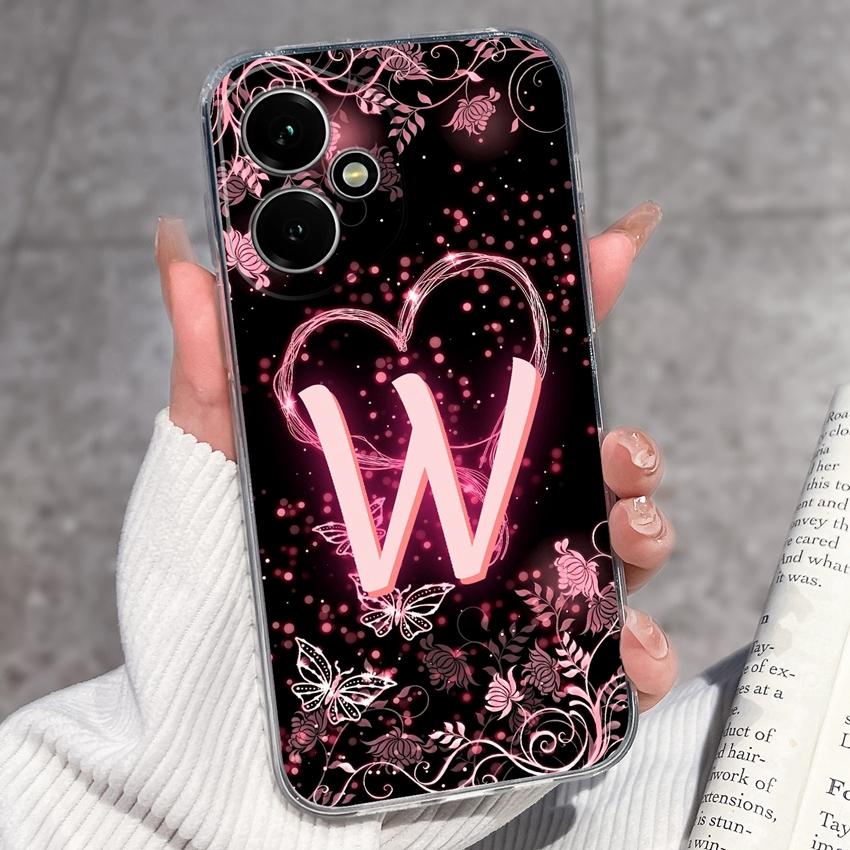 Fashion Letter Butterfly Pattern Phone Case For Honor 400 300 200 Pro Lite Smart 50S 30S 20S 20i 10i Soft Clear Back Cover For Honor Cellphone Casing