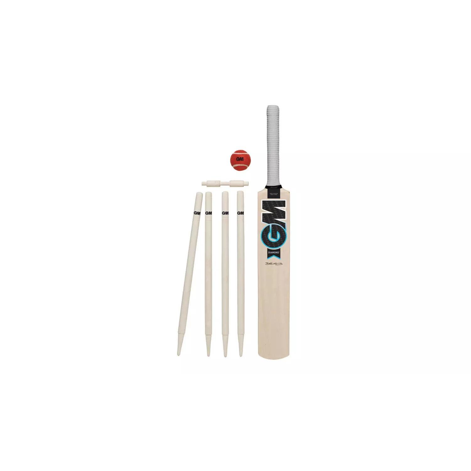 Juego de cricket de diamantes Gunn And Moore 5 crema/rojo