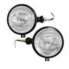 Black Headlight Assemblies with 12V Bulbs Replacement for Mahindra 275, 575, 485, 475 | Universal Fit Tractor Headlamps Pair 1