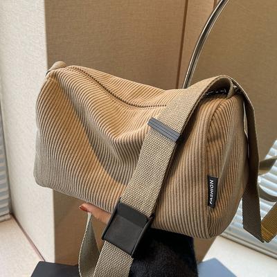 Cordtasche Damen Herbst und Winter vielseitig neue Mode Schulter Umhängetasche beliebte Damen Kissentasche