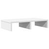 VidaXL Support de moniteur blanc 50x27x10 cm bois d'ingénierie, support de moniteur pour bureau, étagère de moniteur, 854643