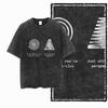 ZG Cool Printed Cotton Acid Washed Exclusive Graphic Unisex T Shirt Cool Vintage Streetwear Men Tshirts Big Size Tee for Men