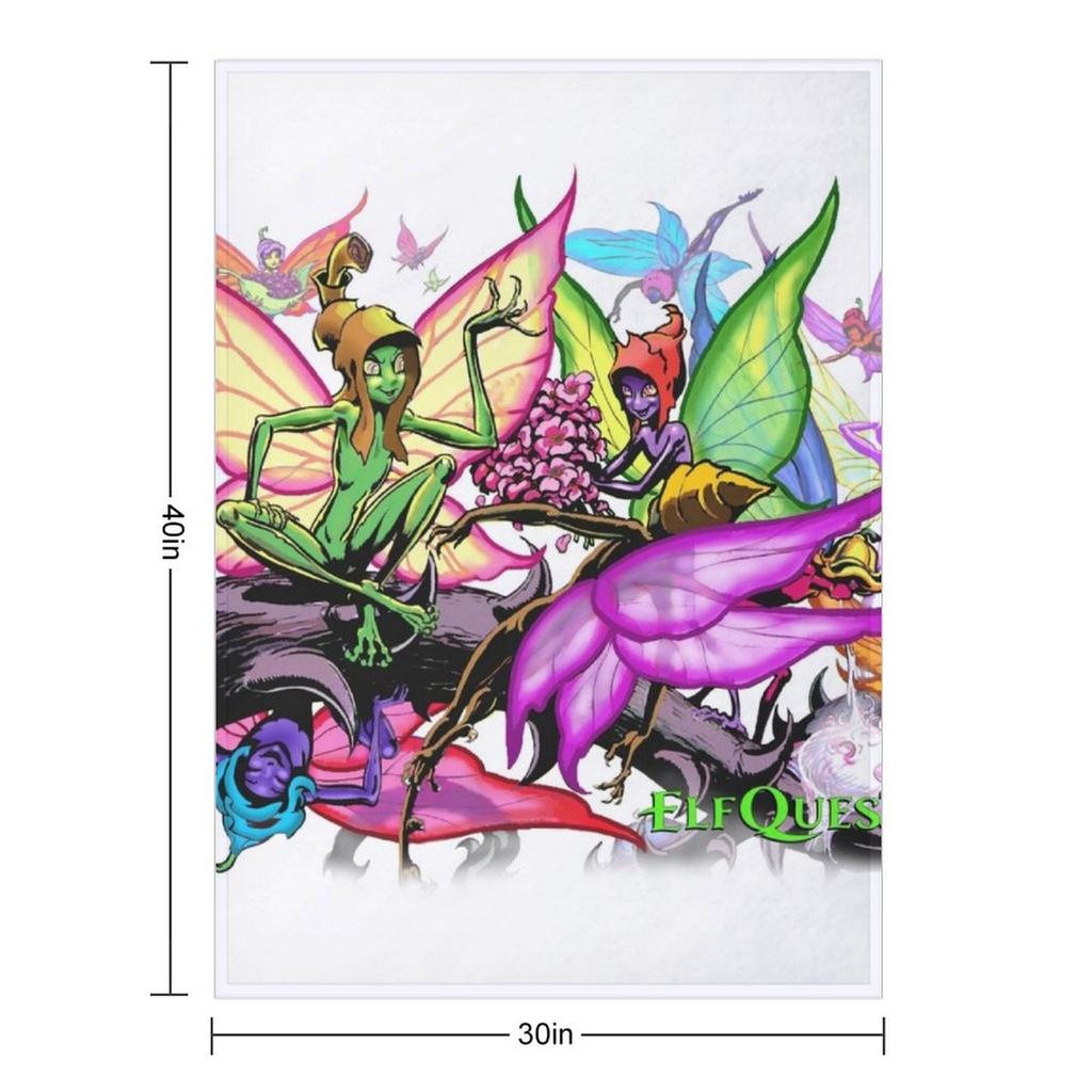 ElfQuest: The Preservers Throw Blanket wednesday Winter beds Plaid on the sofa Multi-Purpose Blankets