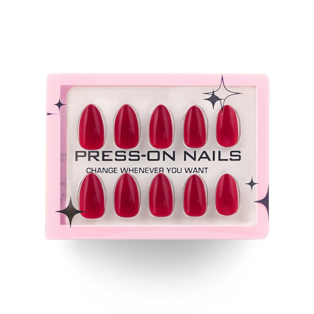 

Manicure Long Almond False Nails French Simple Press on Nails Detachable Solid Color Nail Tips DIY