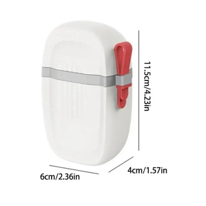 Fashion Portable Sealed Waterproof Soap Box for Travel, Hiking, and Camping - Draining Design