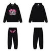 SP5der Spinnenweb Plus Velours Hoodie & Joggingbroek Set - Unisex Trendy Streetwear