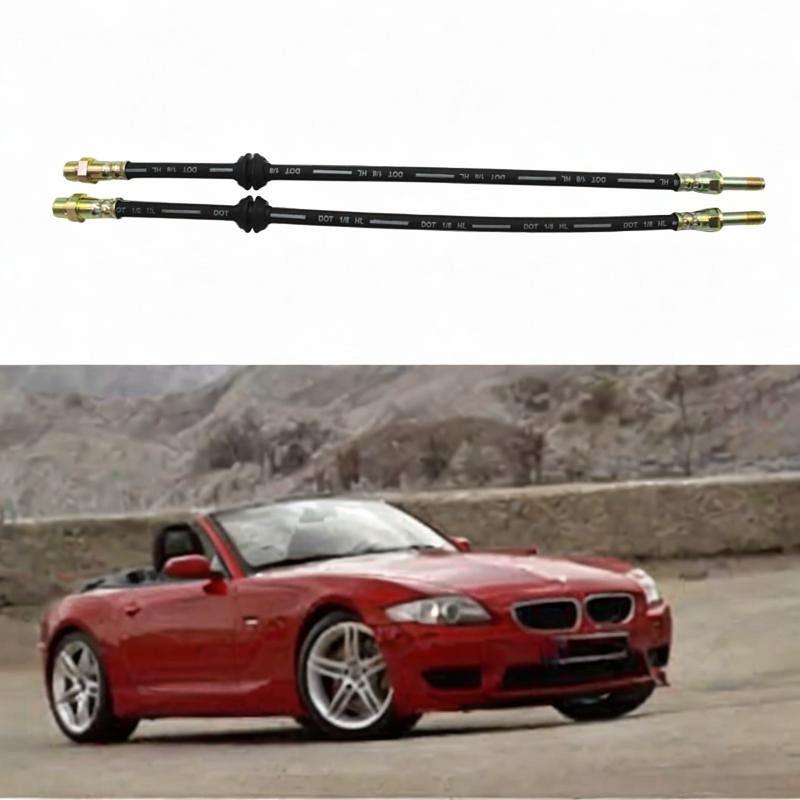 Hydraulic Front Brake Hose Kit Easy Install High Performance Car Metal Rubber Tubes for BMW E46 323i 325i 328i Z4