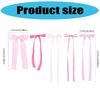 40Pcs Elegant Pink Ribbon Bows Wall Art Set Ribbon Bows Garlands for Home Nursery Wedding Decoration for Birthday Party