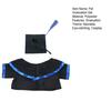 Small Pet Graduation Costume Set Rabbit Graduation Cap And Gown Set Pet Grad Outfit with Tassel for Bunny Tiny Dogs Cats Dolls Holiday Accessory