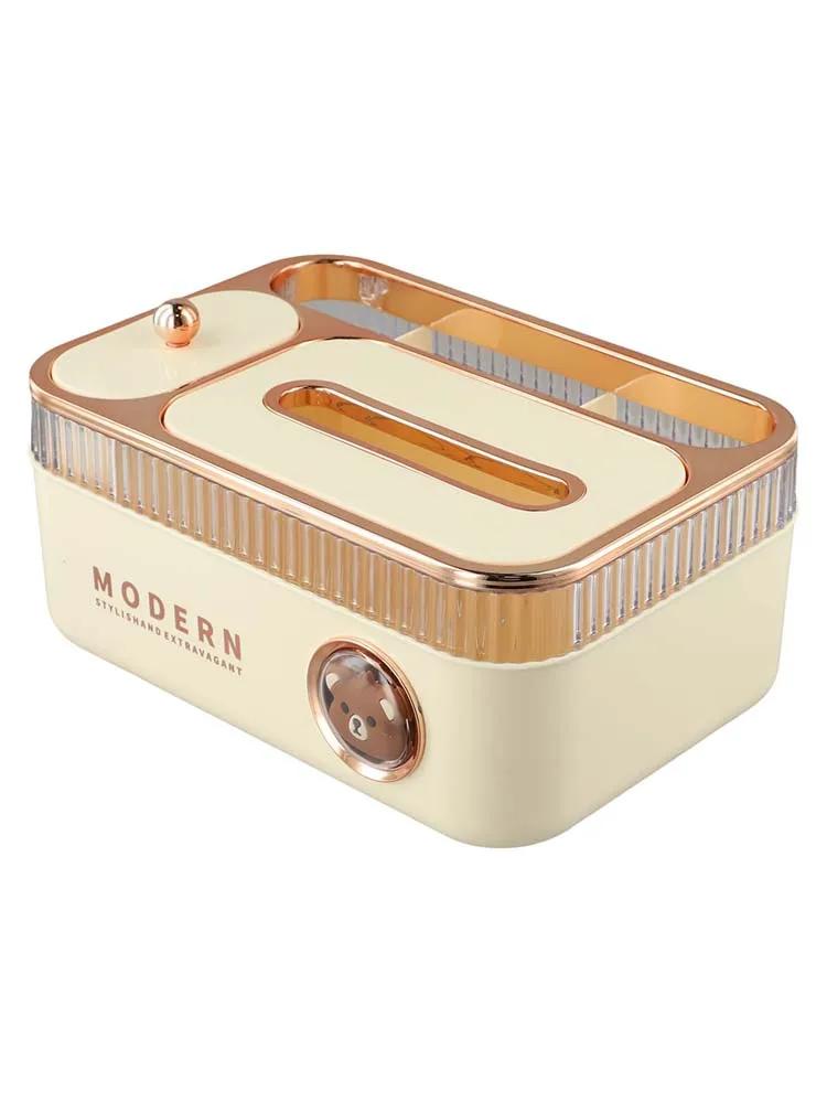 Органайзер для хранения тканей: Прочный, Сегментированный и Легкий Дозатор! Многофункциональная пружинная коробка для салфеток Гостиная Продвинутая