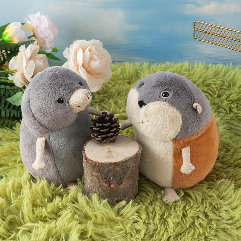 15cm Cute Mole Tourist Mouse Doll Stuffed Plush Mini Lambeth Lemming Mouse Toy Cute Children's Birthday Gift Room Decoration