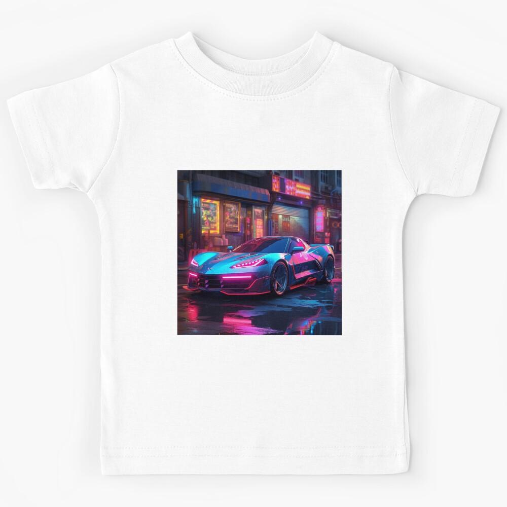 Cyberpunk Corvette 3 Kids T-Shirt 100