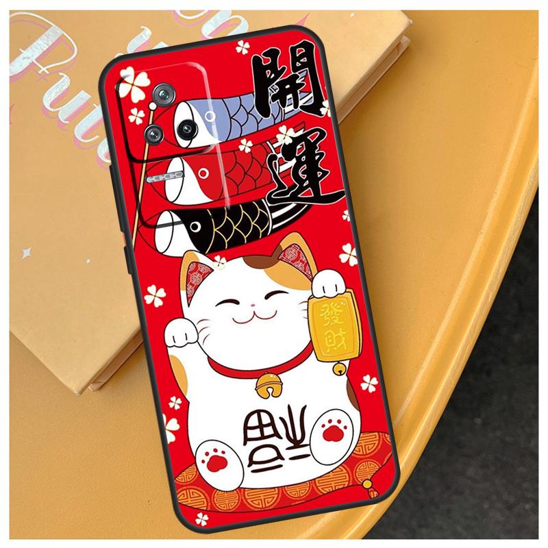 

Maneki Neko Lucky Money Cat Funda For Xiaomi 17 Pro Max 14 15 Ultra 13T 14T 15T POCO X7 X5 X6 Pro F5 F6 F7 F8 Ultra Case POCO F8 Pro