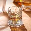 260ml New Creative Crystal Wine Glass Whisky Glass Home Stress-relieving Rotating Glass Water Glass Gift for Friend Beer Glass