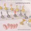 Magnetic Base Nail Practice Stand with Gemstone Tips for Beginners